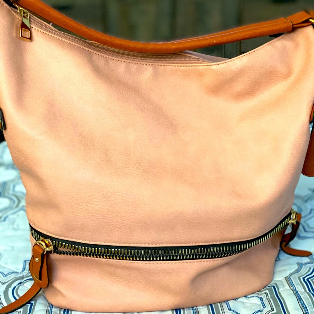 GENUINE leather large hobo